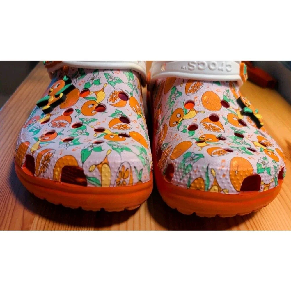 Disneys Orange Bird 50th Anniversary Crocs Women's Size 10 Men's Size 8